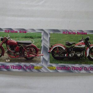 American Vintage Cycles Trading Card - Uncut Promo Sheet - Champs - 1992